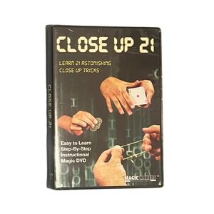 Magic Makers Close Up 21 Instructional Magic DVD Learn 21 Tricks New Sealed